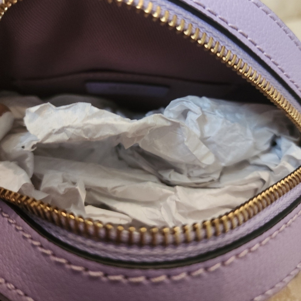 Versace Purple Medusa Round Shoulder Bag - Picture 9 of 10